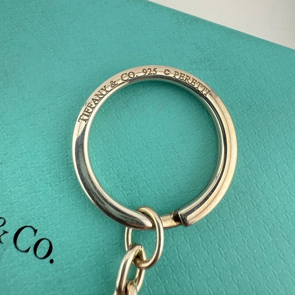 RARE Tiffany & Co. Elsa Peretti Initial S Keychain Sterling Silver